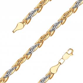 Золотой браслет плетение Фантазийное МАГНАТ МА 023125 МА 023125 фото